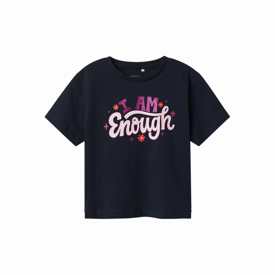 name it maglietta manica corta da bambina Betria 13238045 blu Cashmere combination Trendy Piece