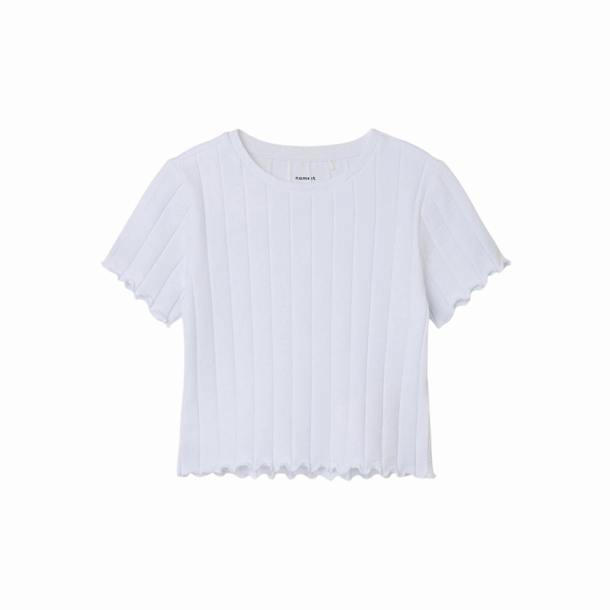 Casual layering piece Weekend Ready name it maglietta manica corta da bambina Noralina 13231024 bianco