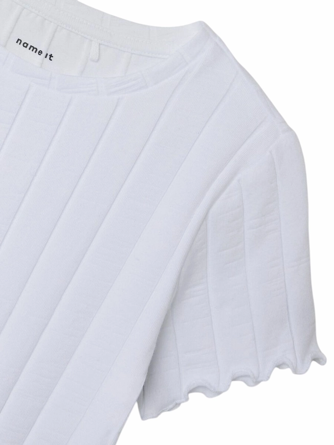 name it maglietta manica corta da bambina Noralina 13231024 bianco Travel Trend Light Comfort Style