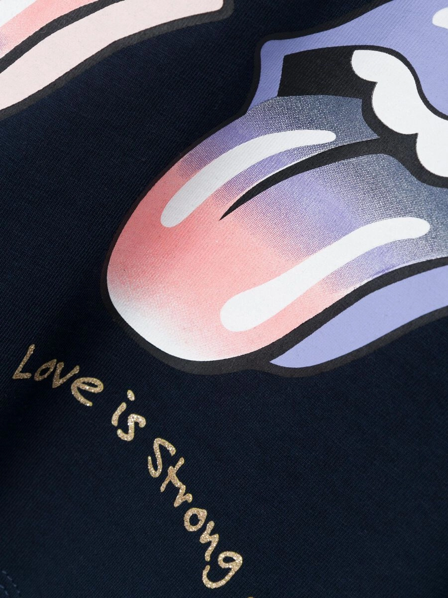 name it maglietta manica corta da ragazzi Narina Rolling Stones 13226496 blu scuro Smooth Flatlock Stitching BreathableMeshLining