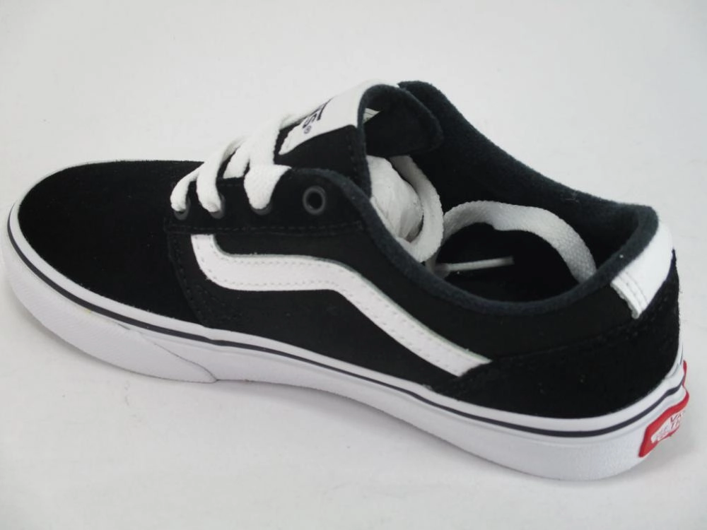 multi - density midsole shoes rocker - sole shoes Vans scarpa sneakers da ragazzi Chapman Stripe VN0A349SIJU nero-bianco