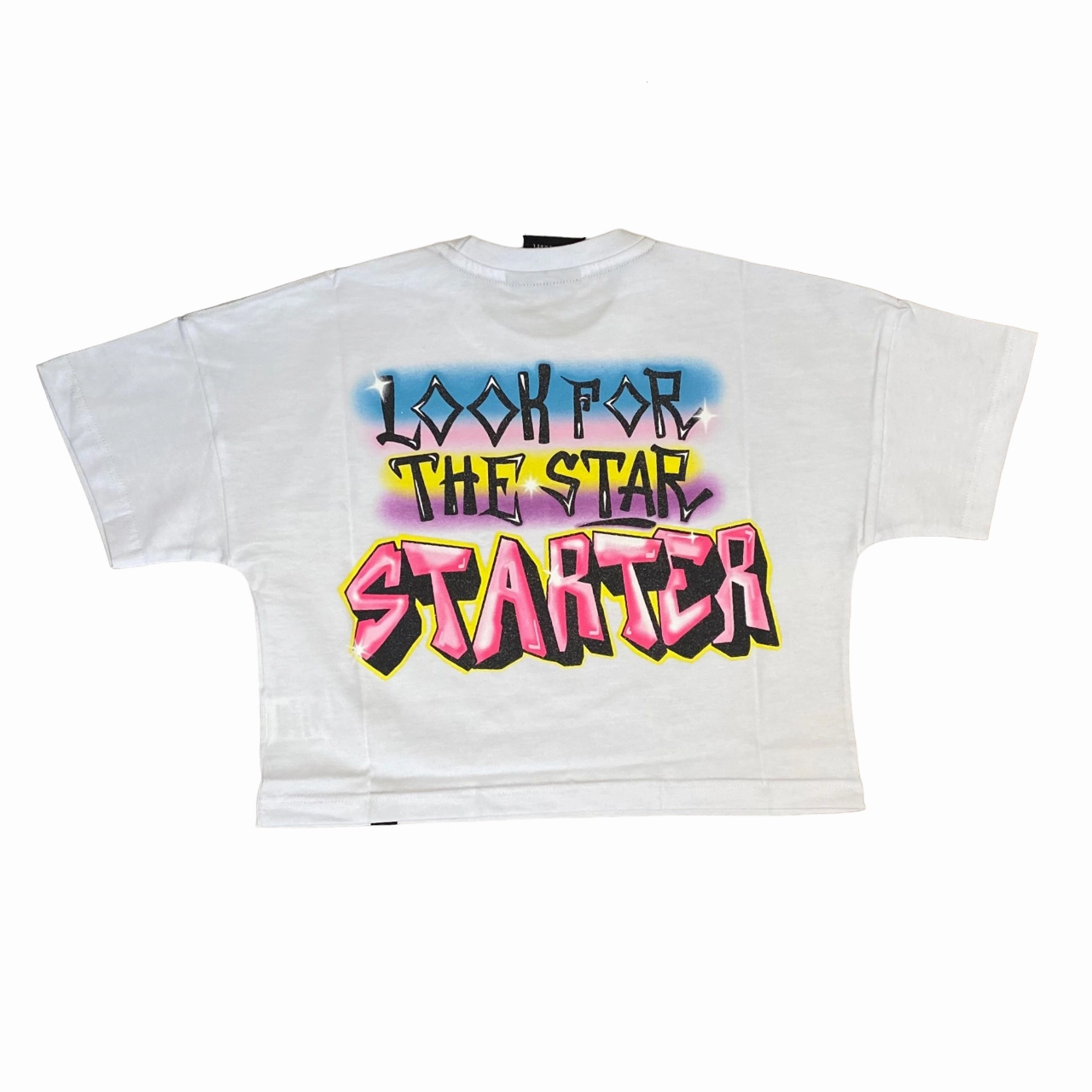 Slim fit sleekness Starter maglietta manica corta da ragazza con stampa 3240 bianco