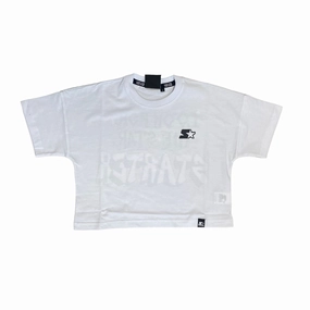 Starter maglietta manica corta da ragazza con stampa 3240 bianco Anti Odor Treatment