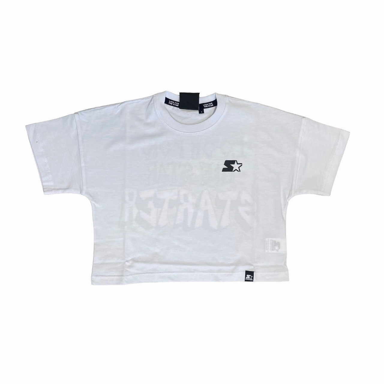 Starter maglietta manica corta da ragazza con stampa 3240 bianco Anti Odor Treatment