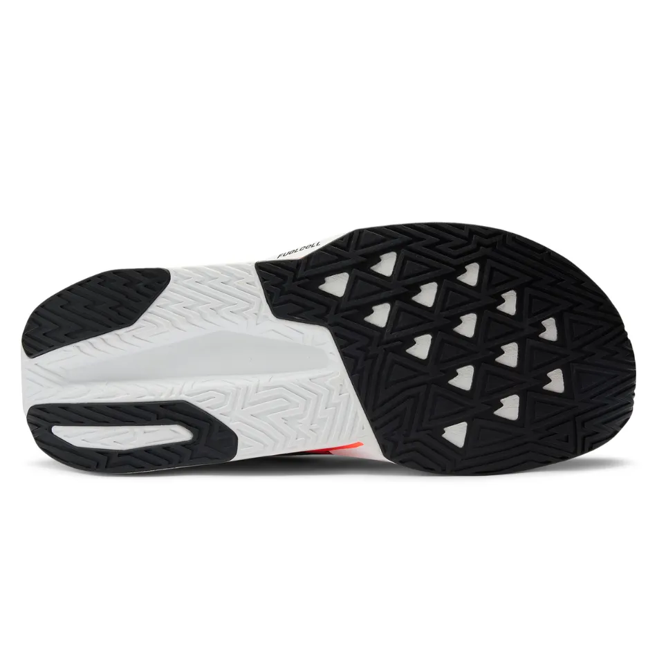 New Balance Men's Fuelcell Rebel v5 Running Shoes in Urgent Red/White/Sea Salt AW25 gym - ready shoe readiness