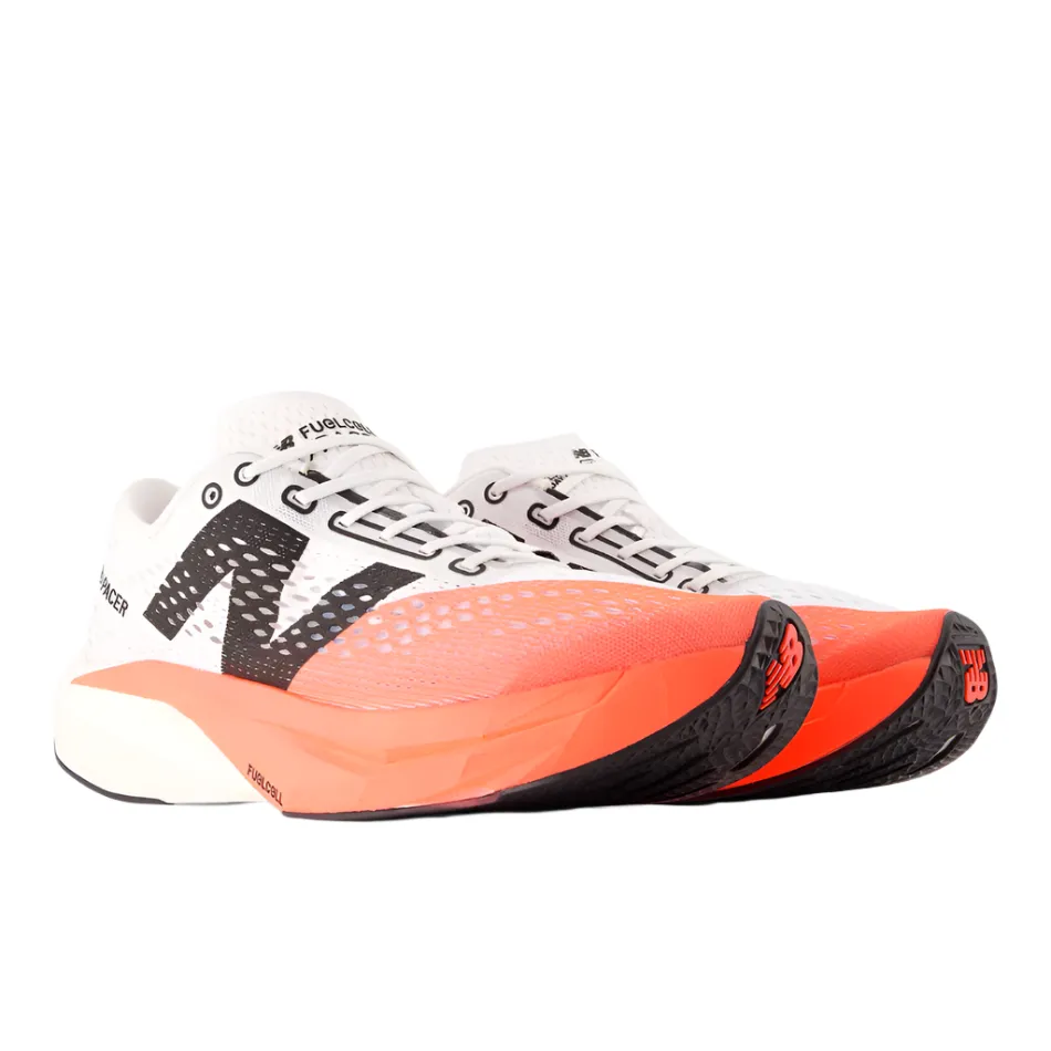 New Balance Men's Fuelcell Supercomp Pacer v2 Running Shoes in Urgent Red/White/Black AW25 Anatomical Foot Shape
