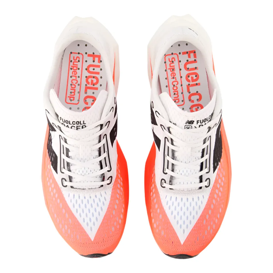 jogging shoe equivalent New Balance Men's Fuelcell Supercomp Pacer v2 Running Shoes in Urgent Red/White/Black AW25