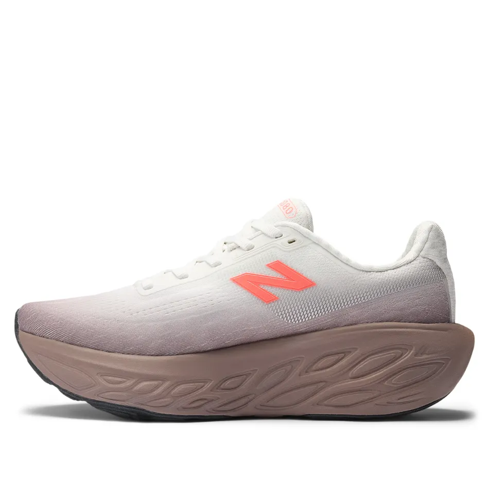 Ventilation Channel System New Balance Women's 1080 v14 Running Shoes in Earth Shadow/Reflection/Urgent Red AW25