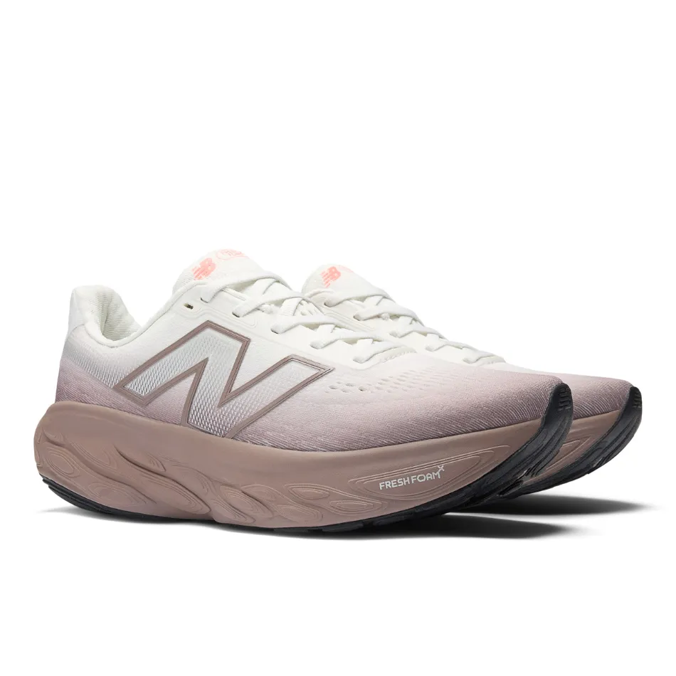 New Balance Women's 1080 v14 Running Shoes in Earth Shadow/Reflection/Urgent Red AW25 Outdoor Use Anatomical Contour Shape