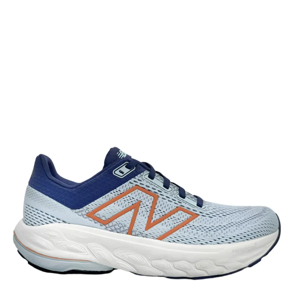 New Balance Women's 860 v14 D Width Wide Fitting Running Shoes in Frosted Glass/Dream State/Peach Nectar AW25 Form Fitting Flat Knit Texture