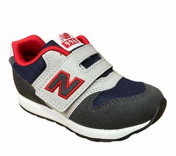 running in a modern bridge area shoes New Balance scarpa sneakers da bambino IZ996MNR blu-grigio