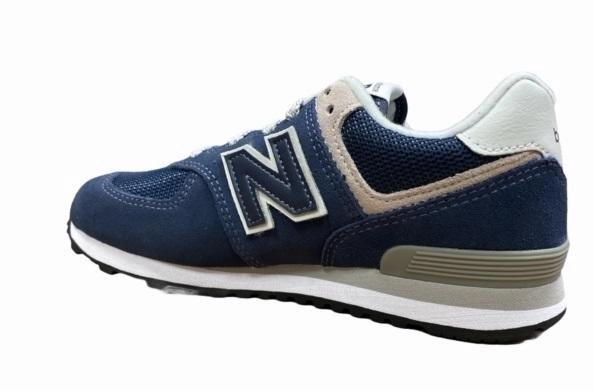 New Balance scarpa sneakers da ragazzo PC574GV blu arch support insert Lace Up System