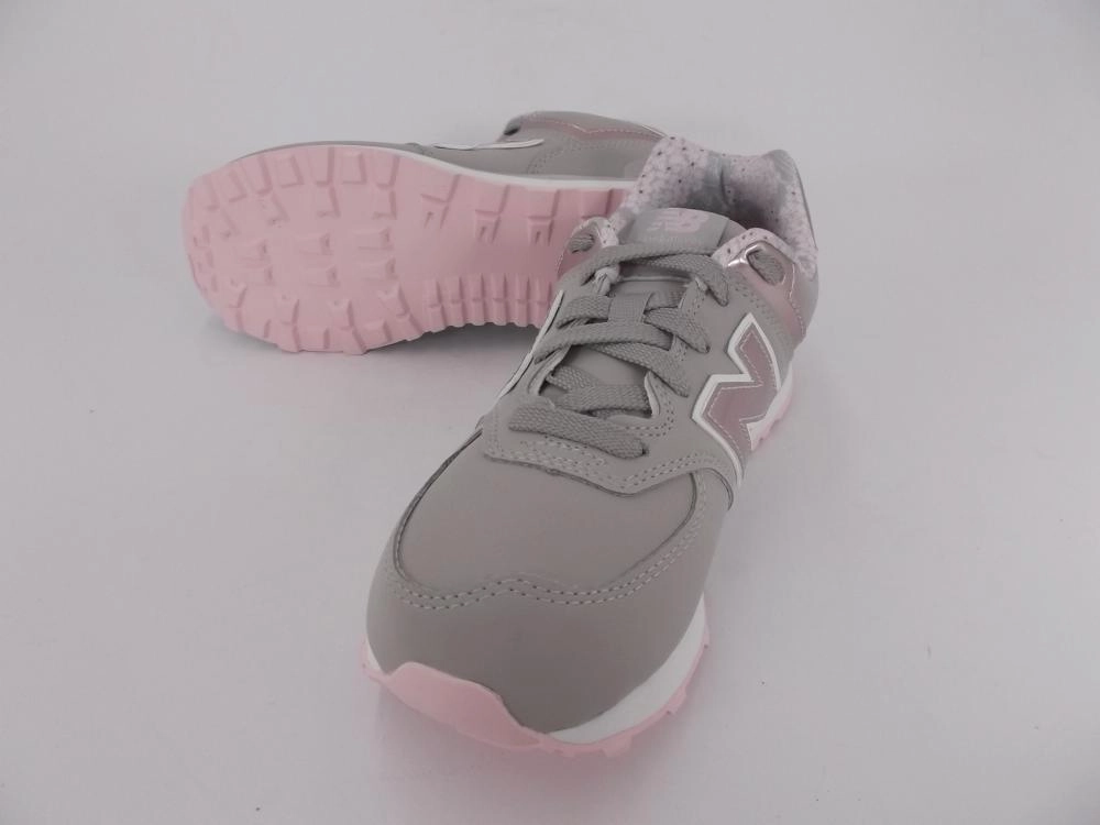 mesh upper breathability New Balance sneakers da ragazza KL574F1G beige gold