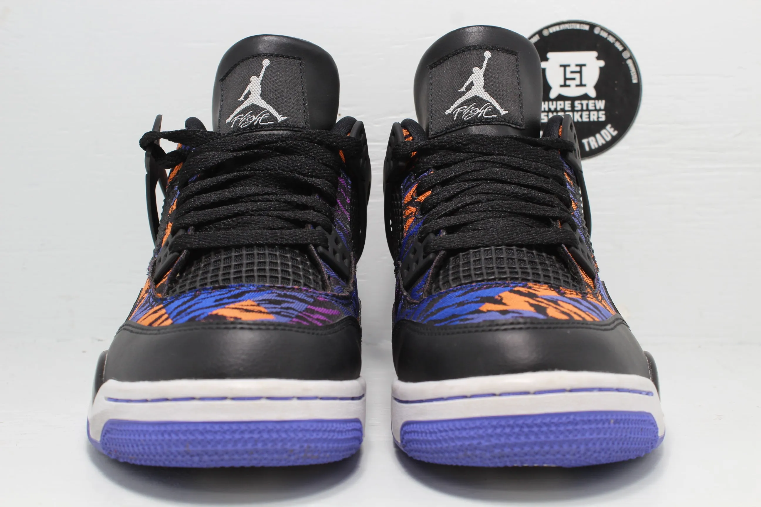 Nike Air Jordan 4 Black Rush Violet (GS) No Insoles