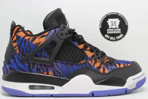 Nike Air Jordan 4 Black Rush Violet (GS) No Insoles