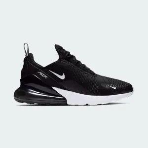 Nike Air Max 270 Men's Black Running Trainers AH8050 002 Glossy - finish Seamless Ankle Collar