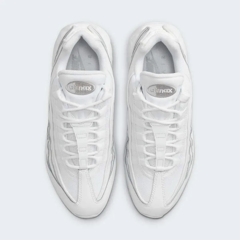 logo - printed shoes polished - finish - design shoes Nike Air Max 95 Essential White Running Shoes Men's CT1268 100