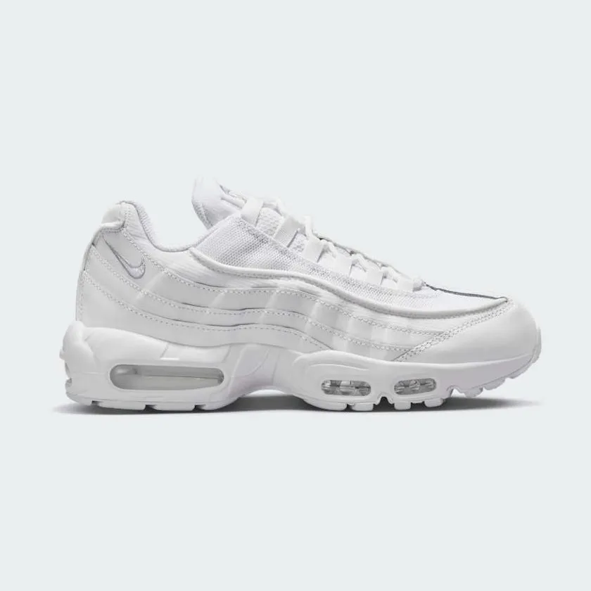 Nike Air Max 95 Essential White Running Shoes Men's CT1268 100 running with compression socks paisley - design shoes