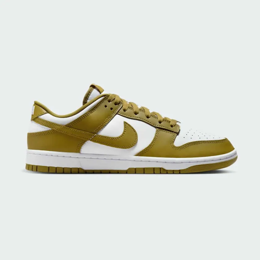 Nike Dunk Low Retro Men's White Leather Trainers DV0833 105 dusk run running wear replaceable