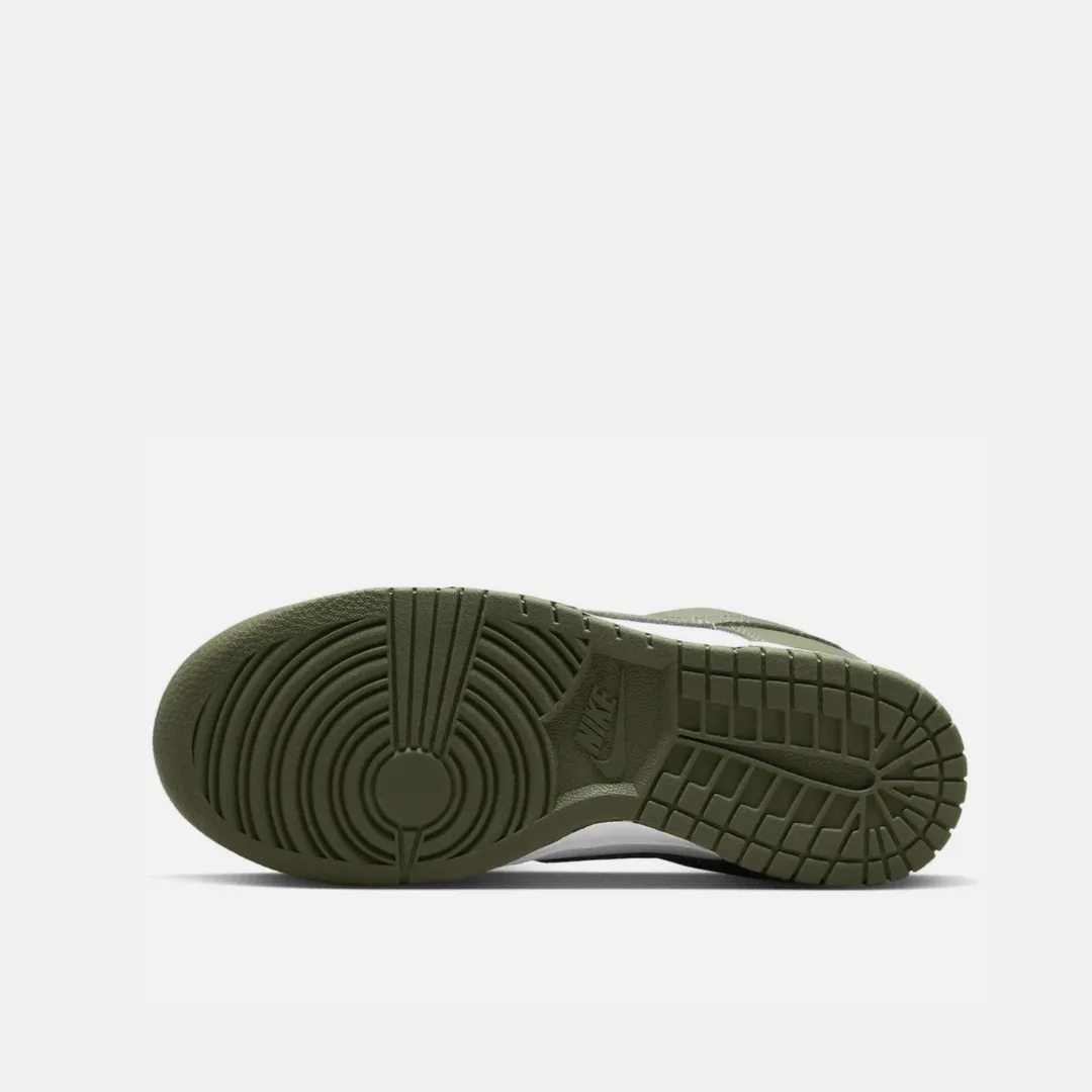 NIKE DUNK LOW - WHITE/OLIVE stylish shoe look