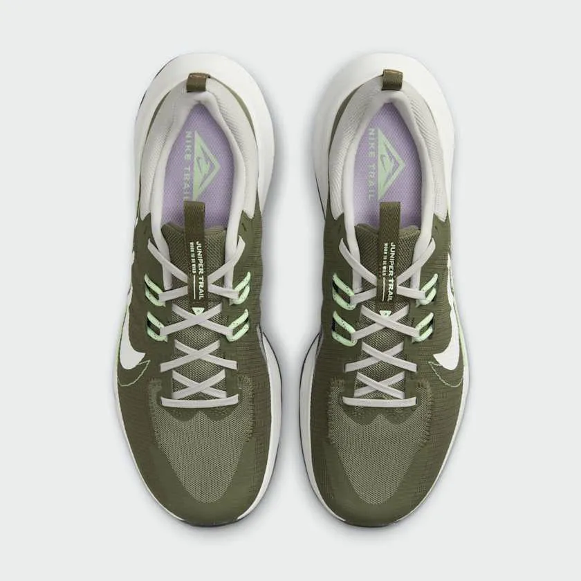 Nike Juniper Trail 2 Men's Trail Running Shoes Green DM0822 200 Ventilated Airflow Micro Grooves