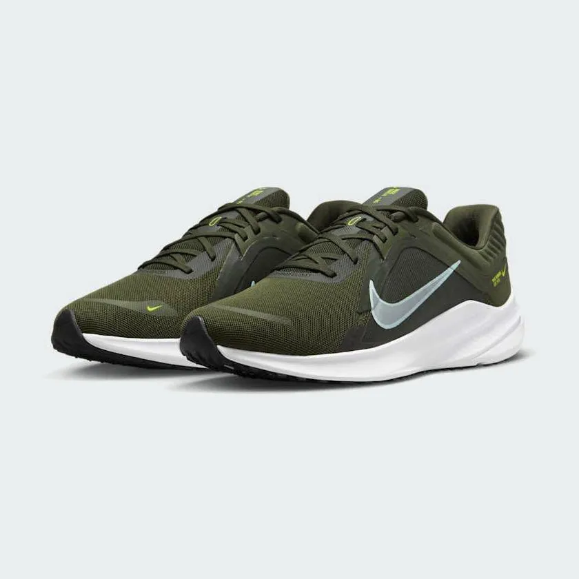 Proprietary Cushion Compound style - enhanced shoes Nike Quest 5 Men's Green Running Shoes DD0204 300