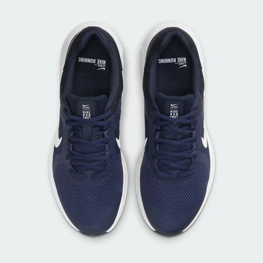 Nike Run Swift 2 Men's Navy Mesh Running Trainers CU3517 400 fitness enthusiast shoes daylight