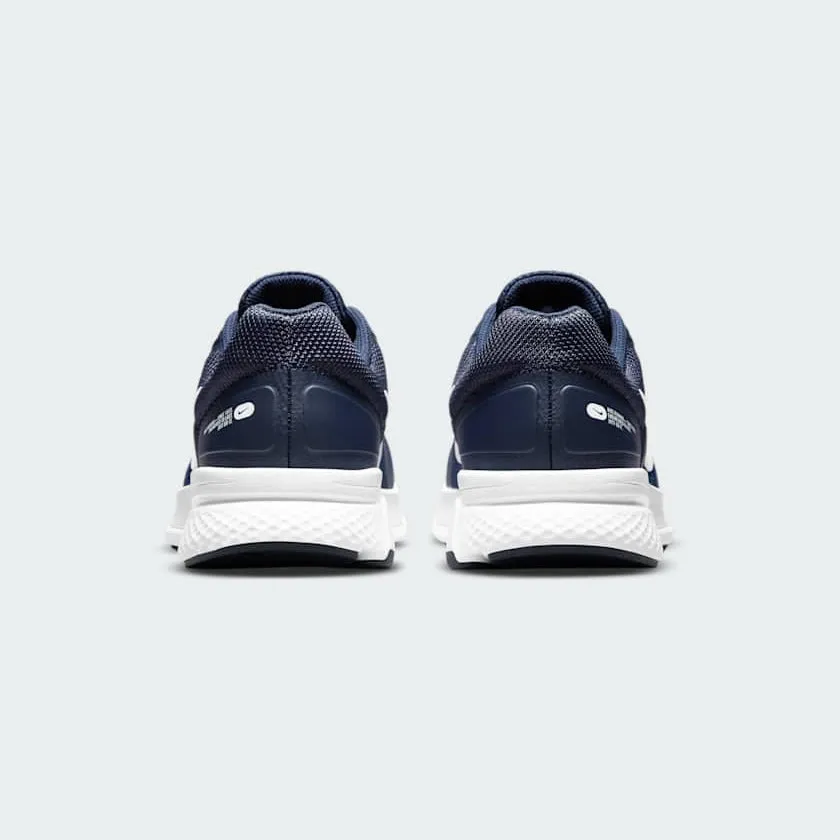 Nike Run Swift 2 Men's Navy Mesh Running Trainers CU3517 400 Thermoplastic Polyurethane Heel Counter