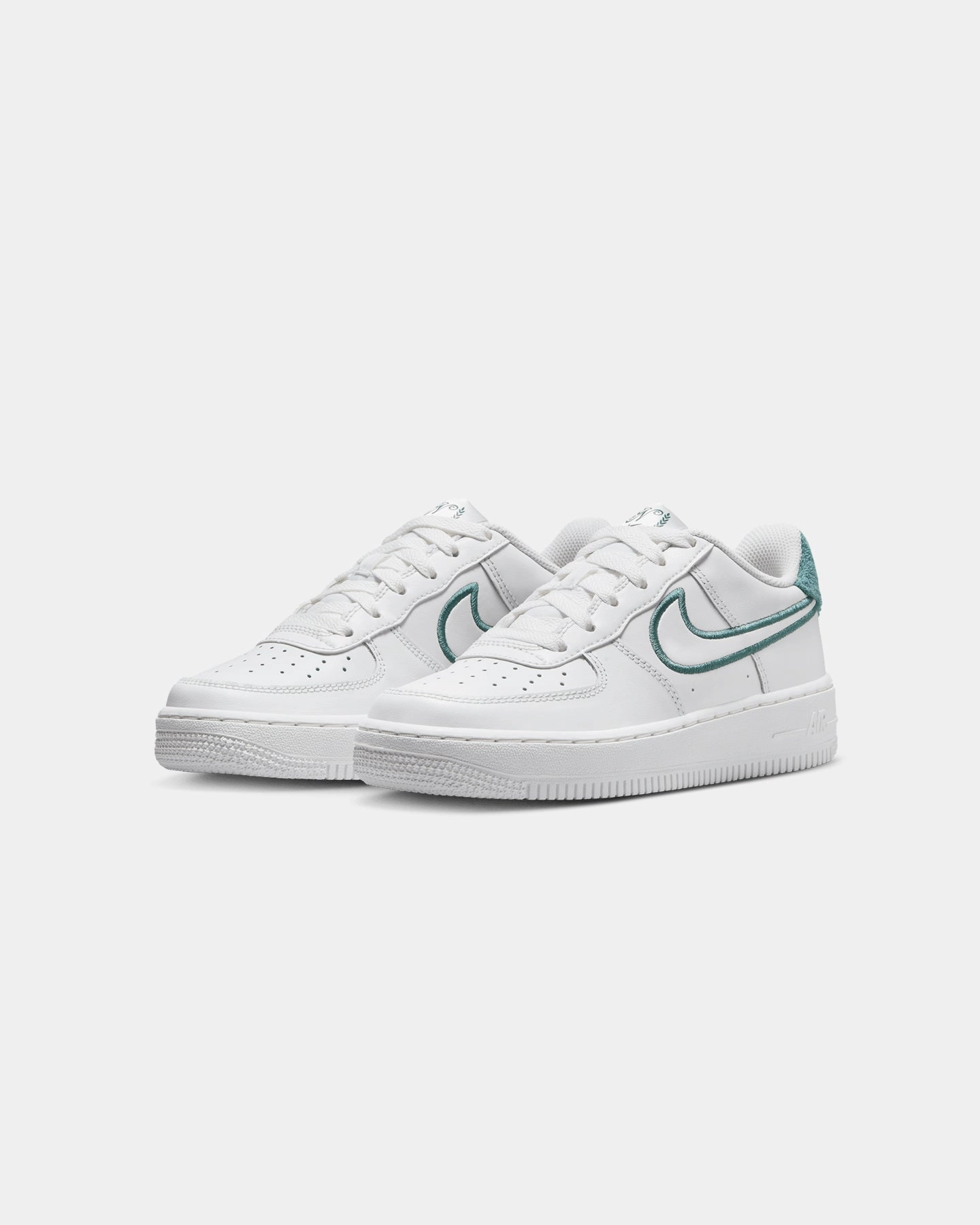 Recycled Material Blend Nike Kids' Air Force 1 LV8 2 (GS) Summit White/Summit White-Bicoastal
