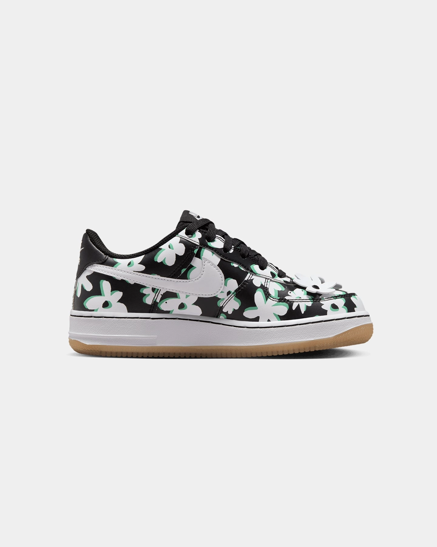 Nike Kids' Air Force 1 LV8 (GS) Black/White Run Friendly
