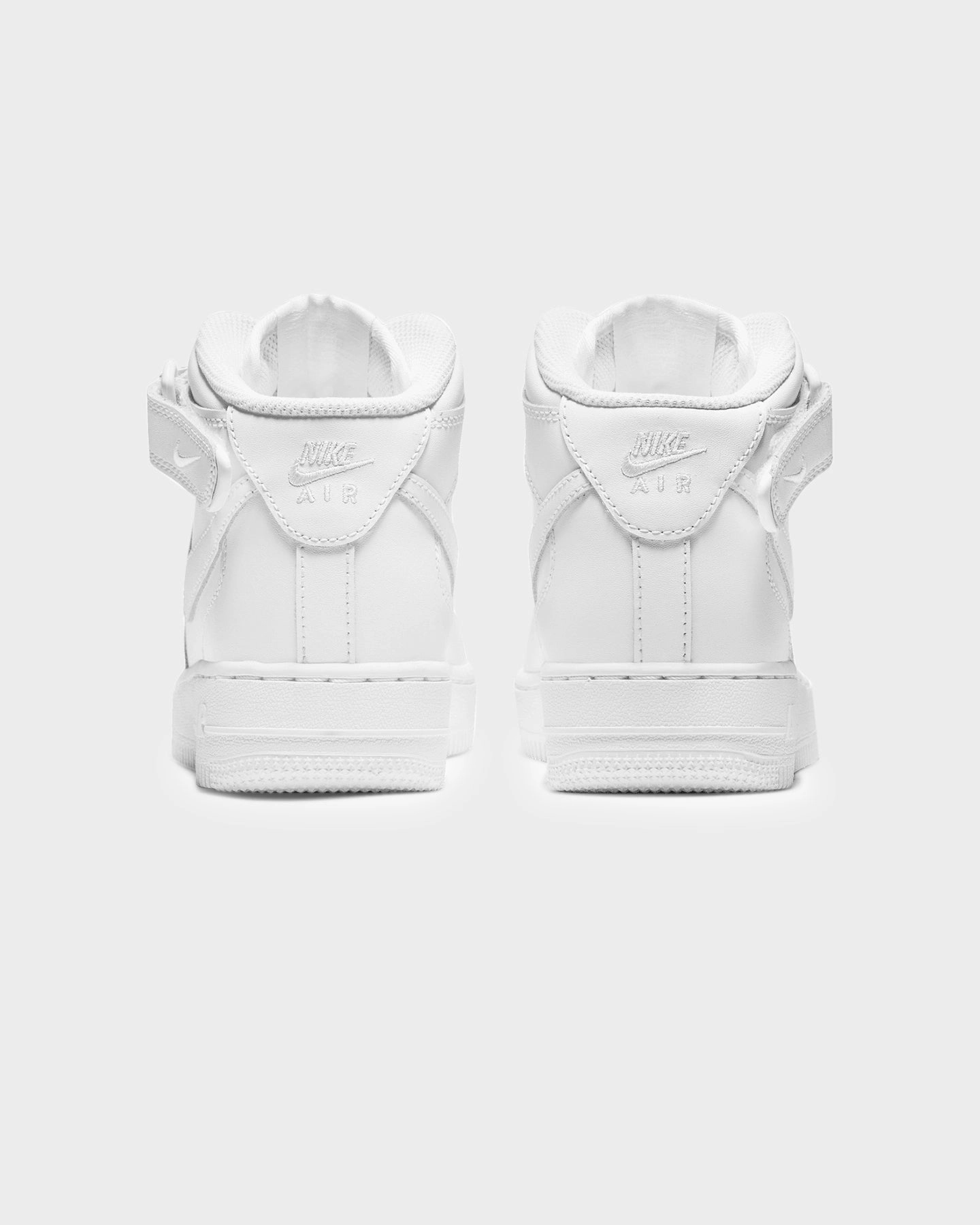 Nike Kids' Air Force 1 Mid LE (GS) White/White Built For Walk Signature grip