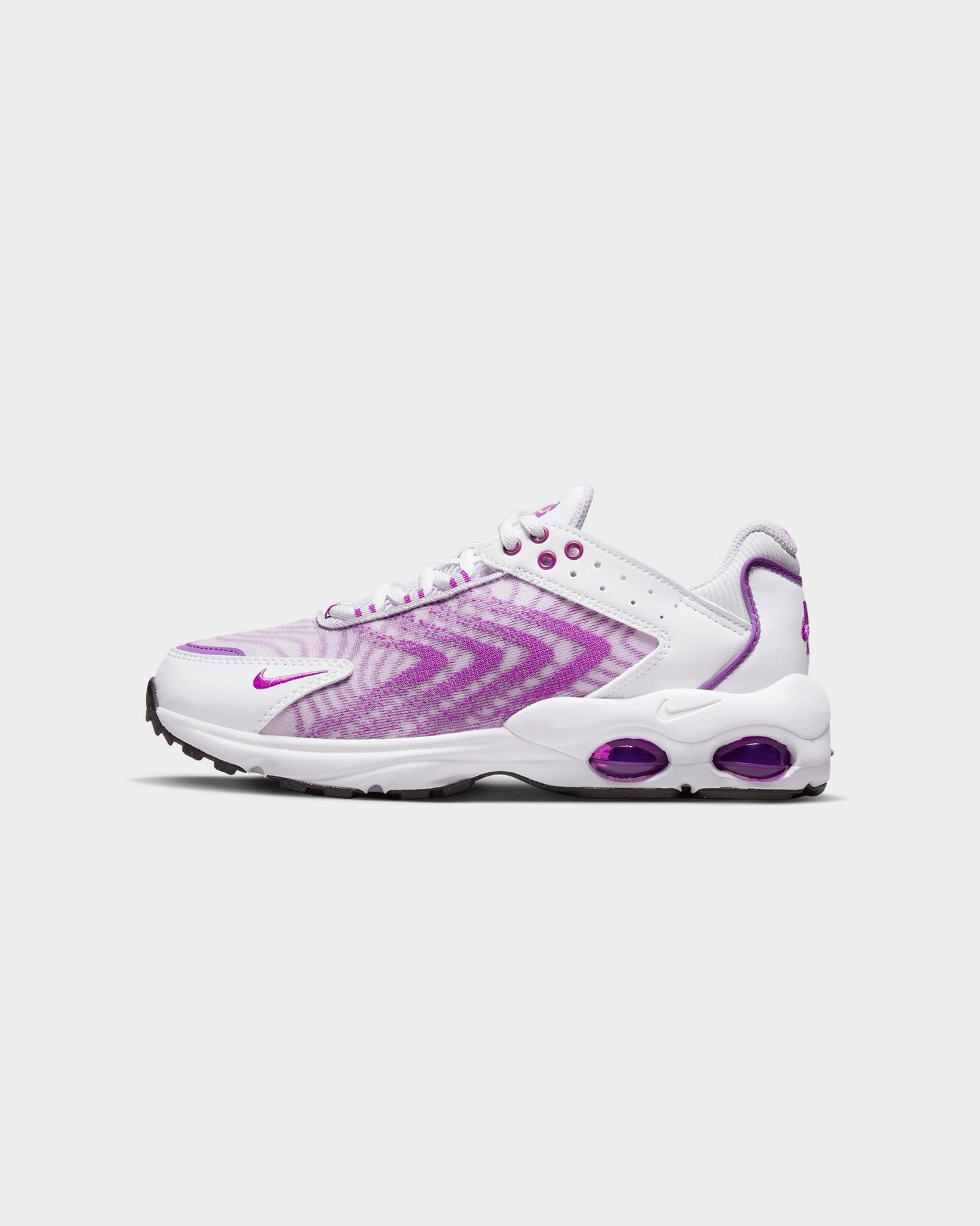 Toe Protection Split Toe Flex Zone Nike Kids' Air Max TW (GS) "Vivid Purple" White/Vivid Purple