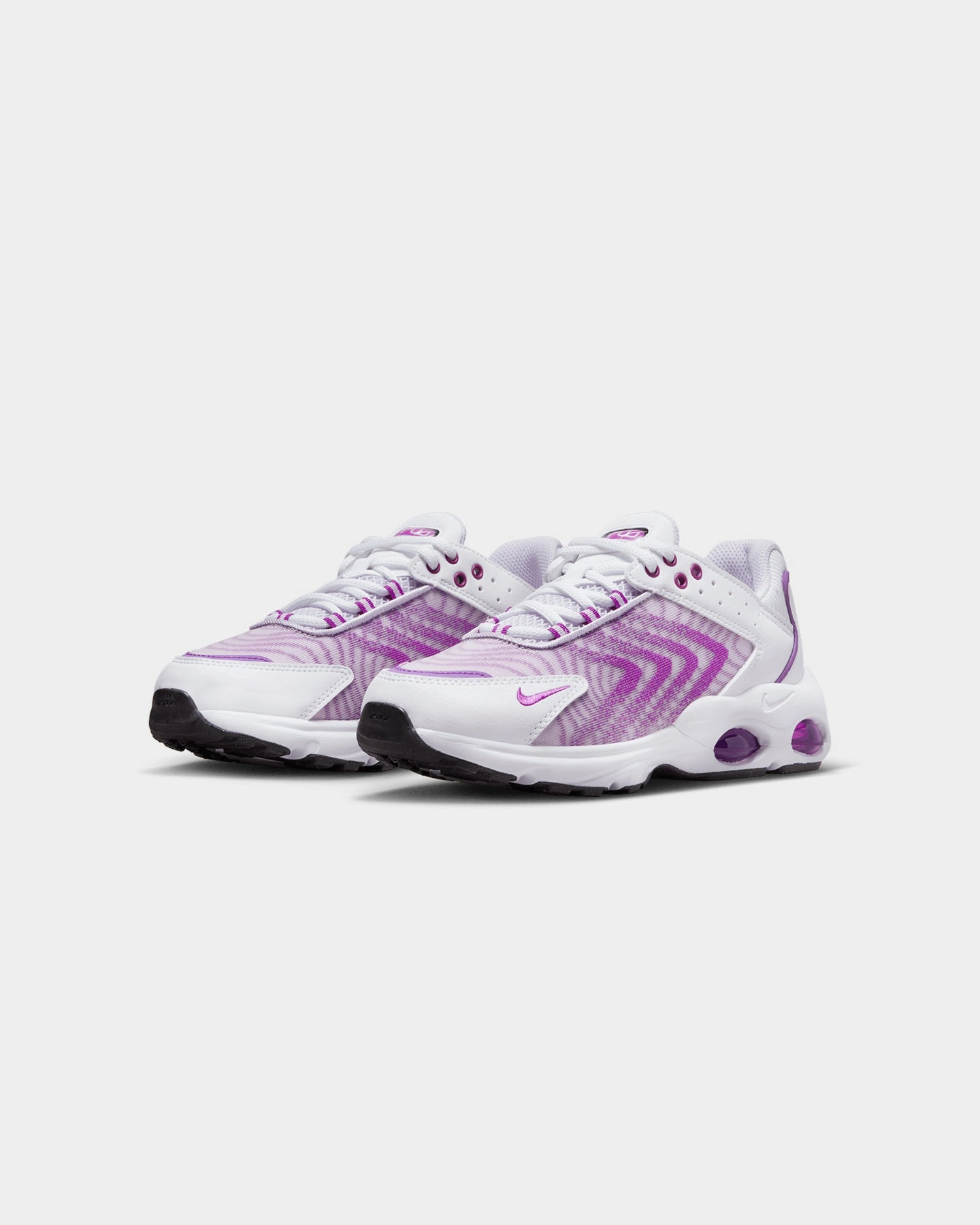 Active Wearer Durable flexibility Nike Kids' Air Max TW (GS) "Vivid Purple" White/Vivid Purple