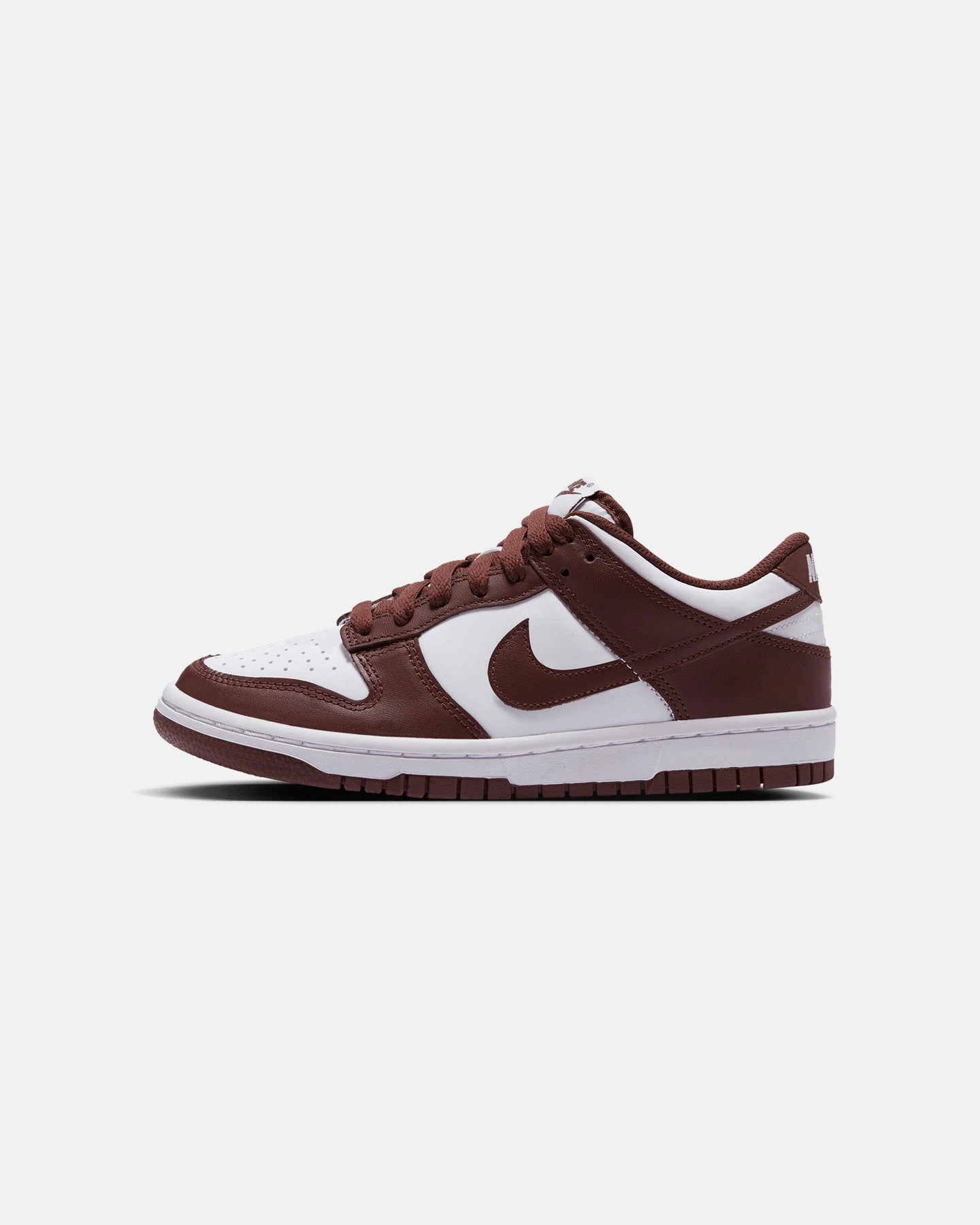 Nike Kids' Dunk Low (GS) White/Redwood-Gym Red Waterproof Seams Triple Layer Mesh