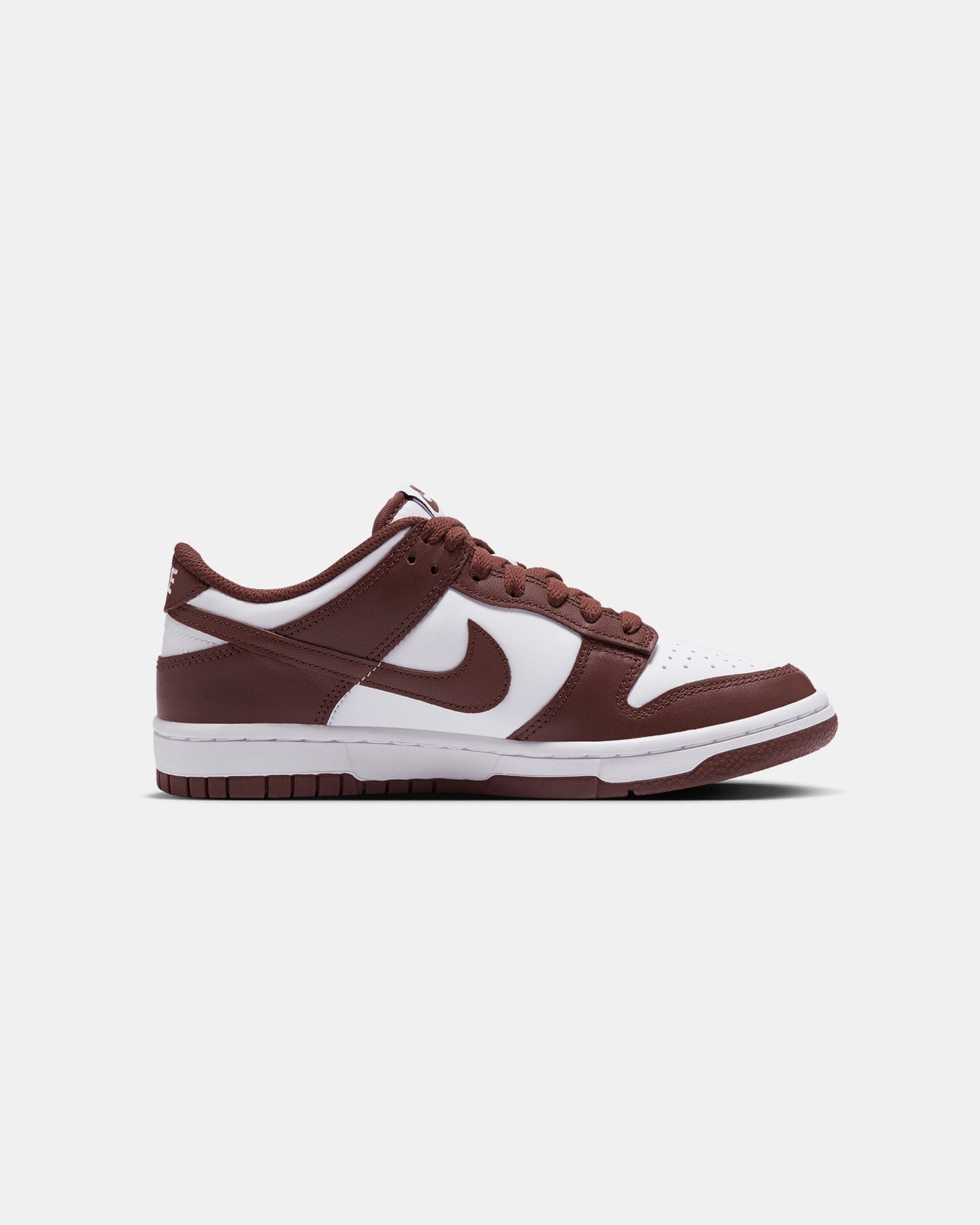 Nike Kids' Dunk Low (GS) White/Redwood-Gym Red Sophisticated piece Comfort Grip