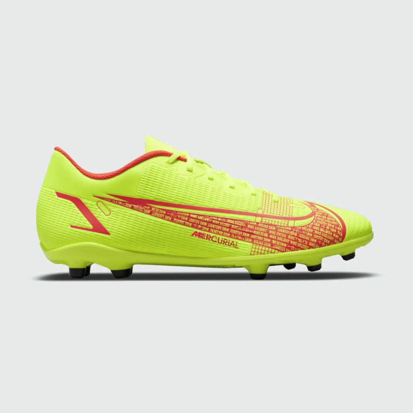 Nike Mercurial Vapor 14 Club FG/MG Men's Football Boots Volt CU5692 760 Ultra Breathable Mesh