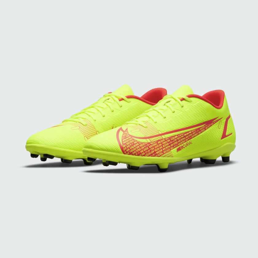 Nike Mercurial Vapor 14 Club FG/MG Men's Football Boots Volt CU5692 760 Hyper Durable Outsole