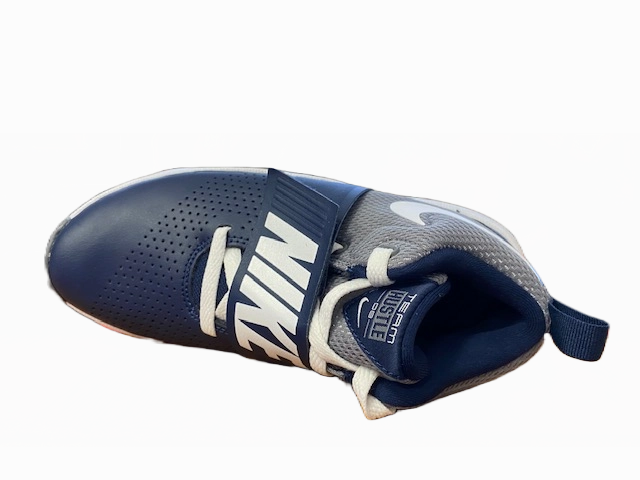 Nike scarpa da bastek da junior Team Hustle 8 881941 401 midnight navy Icy Terrain Stretch Gusset
