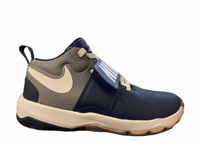 Nike scarpa da bastek da junior Team Hustle 8 881941 401 midnight navy Hygroscopic Knit