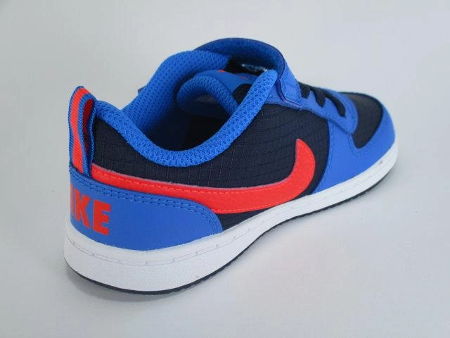 Nike scarpa da ginnastica da bambino Court Borough Low 870029 404 blu All-Purpose Cushioning Rollbar technology