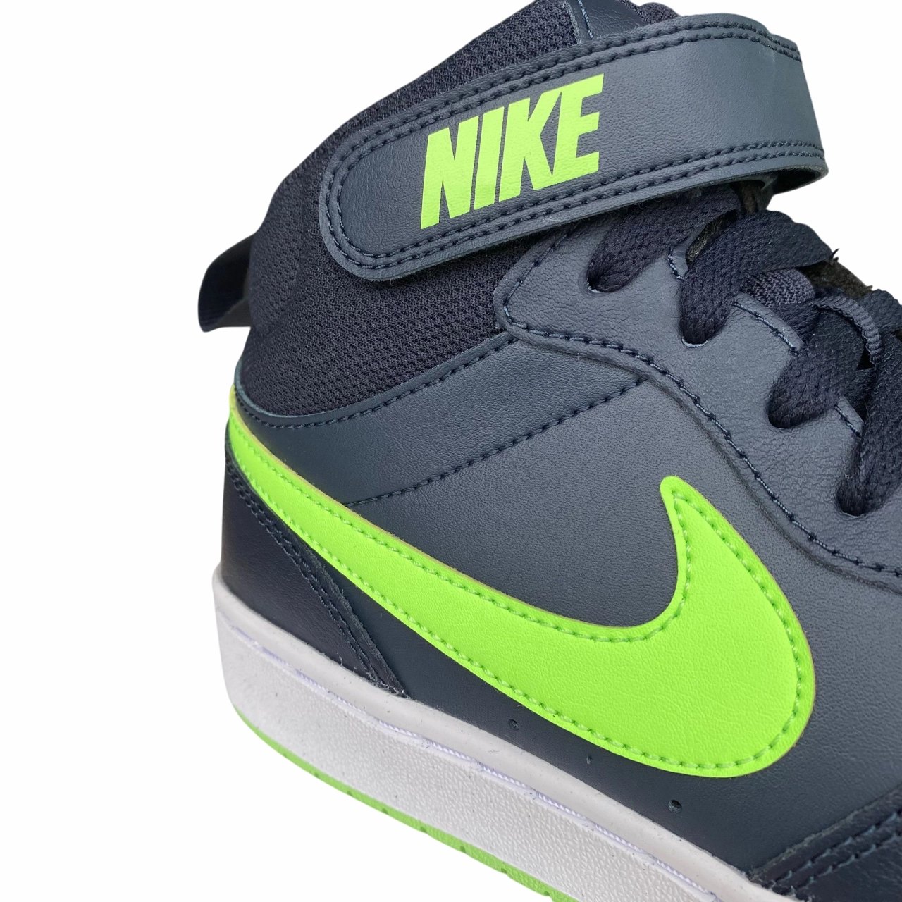 Nike scarpa da ginnastica da junior Court Borough Mid 2 CD7782-403 blu notte-verde Stability Guide
