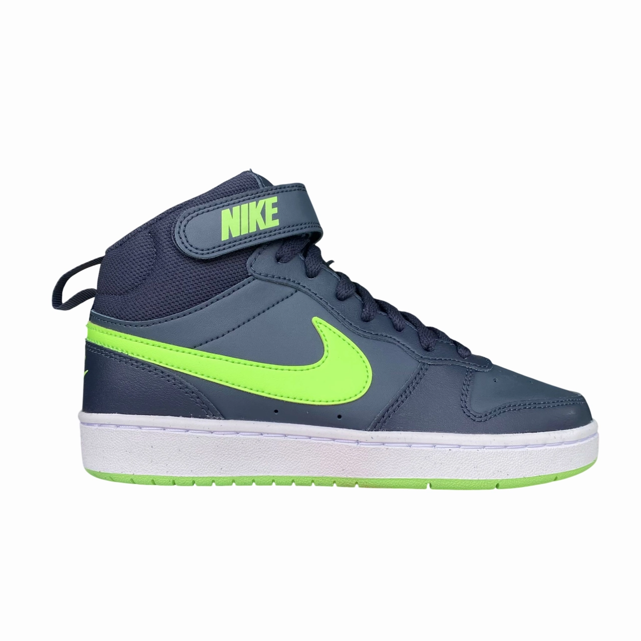 Nike scarpa da ginnastica da junior Court Borough Mid 2 CD7782-403 blu notte-verde men's shoe style Street Running