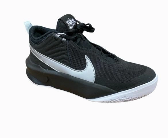 Nike scarpa da pallacanestro da ragazzo Team Hustle D 10 CW6735 004 nero-argento Foot Support