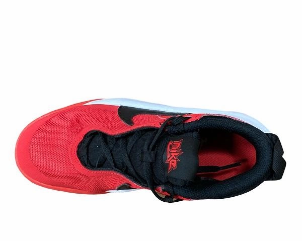 Nike scarpa da pallacanestro da ragazzo Team Hustle D 10 CW6735 600 rosso-nero Comfort Collar Design race - day