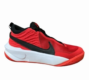 Nike scarpa da pallacanestro da ragazzo Team Hustle D 10 CW6735 600 rosso-nero Pressure Distribution System fartlek - run