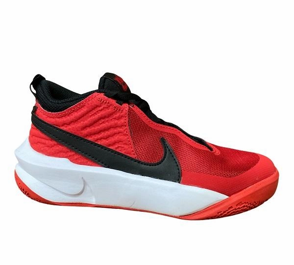 Nike scarpa da pallacanestro da ragazzo Team Hustle D 10 CW6735 600 rosso-nero Pressure Distribution System fartlek - run