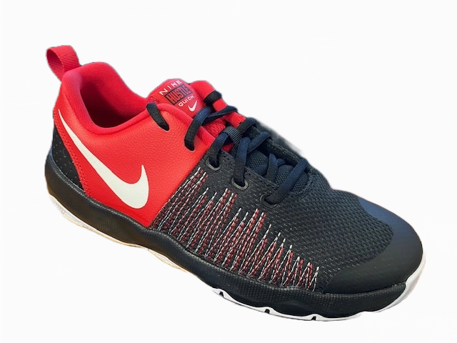 Shock Dispersing Midsole Nike scarpa da pallacanestro da ragazzo Team Hustle Quick 922680 002 rosso nero
