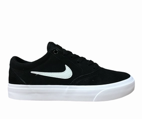 Nike scarpa sneaker da skateboard SB Charge in camoscio da ragazzo CT3112 002 nero Adjustable