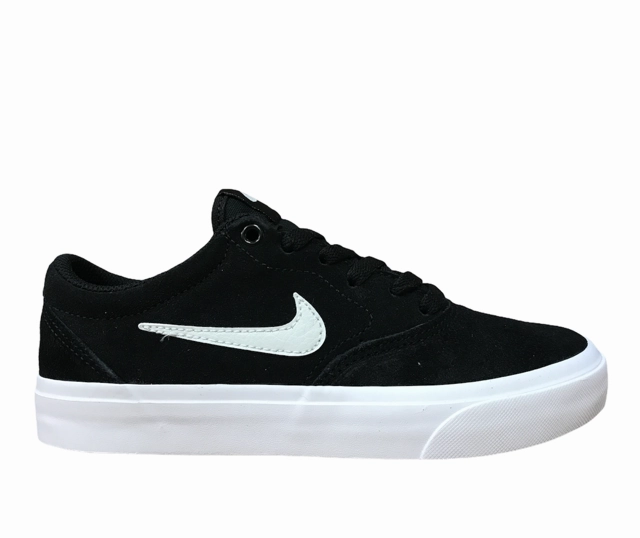 Nike scarpa sneaker da skateboard SB Charge in camoscio da ragazzo CT3112 002 nero Adjustable