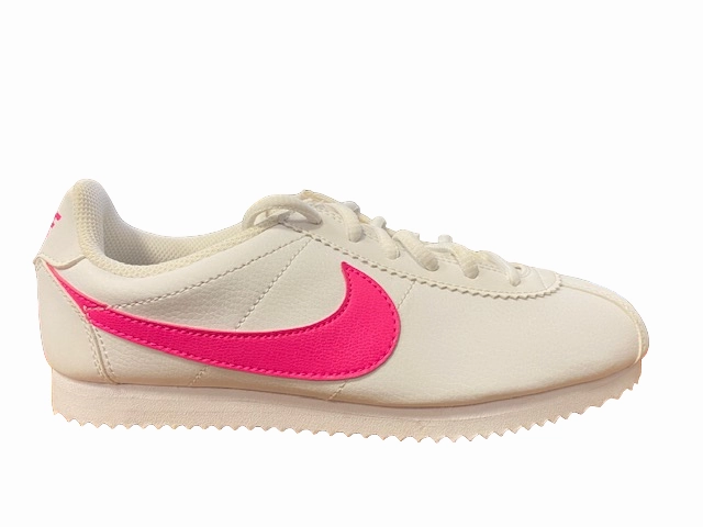 All - age 10k - running shoes Nike scarpa sneakers da ragazza Cortez GS 749502 106 bianco-rosa